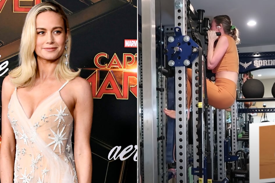 Brie Larson Held a Pull-Up For 1 Full Minute, and My Arms Are Shaking