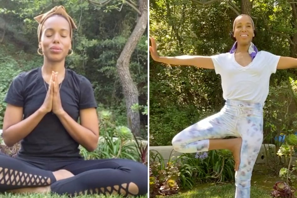 Kerry Washington’s At-Home Yoga Tutorials Are Like a Soothing Escape For the Ideas