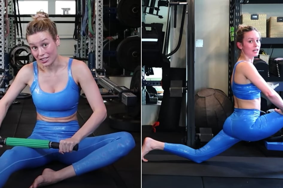 That is How Brie Larson Stretches Her “Great Tight” Hips After Working Out Every Day