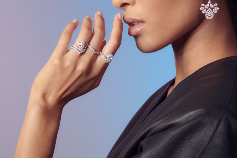 Cindy Bruna Shines in Chaumet Josephine Jewellery Assortment